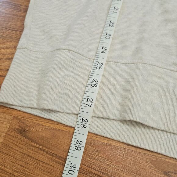 POLO Ralph Lauren Mens Large Estate Rib Shawl Neck Pullover Sweater Beige Preppy - Picture 6 of 12